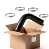 TERLIGSK 90 Degree Fuel Filler Neck Hose Black-5