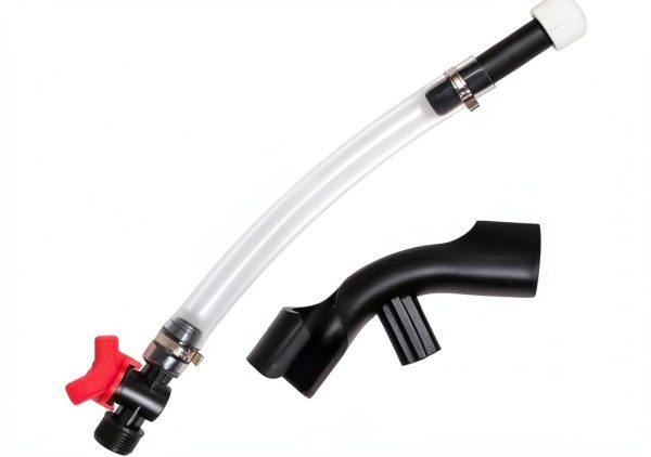 Anleecap Fuel Jug Hose 14-inch Black PVC-0