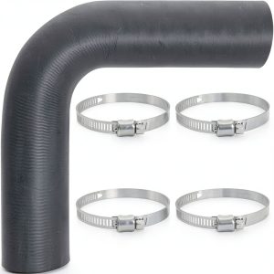TERLIGSK 90 Degree Fuel Filler Neck Hose Black-0