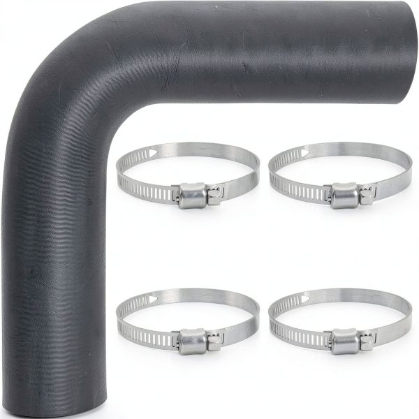TERLIGSK 90 Degree Fuel Filler Neck Hose Black-0
