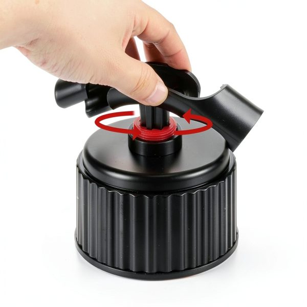 Anleecap Fuel Jug Hose 14-inch Black PVC-3