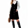 Women's Maternity OYOANGLE Sleeveless V Neck Front Dress-5